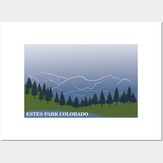 Estes Park Colorado Wall Art by dddesign